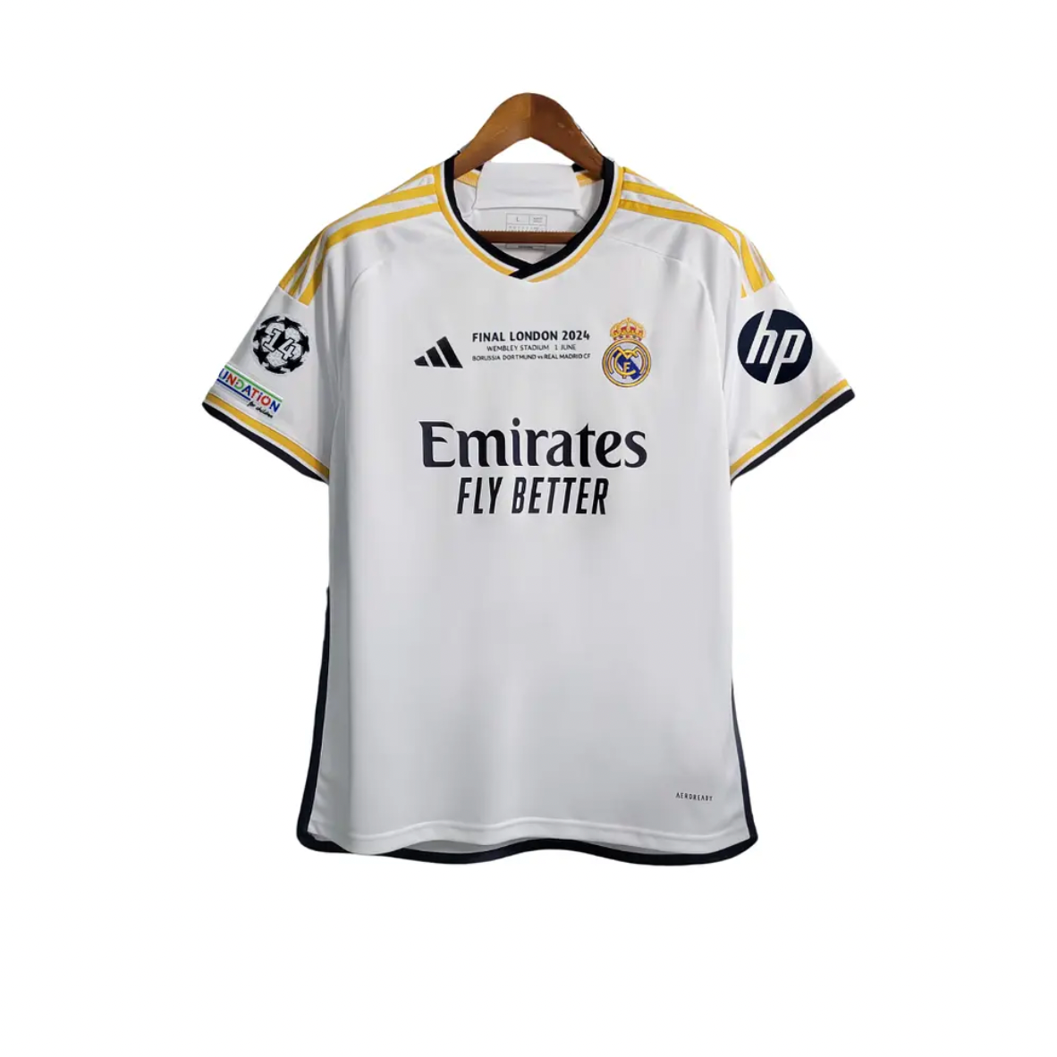 Real Madrid Primera Equipación 23/24 (CL Final) + Patch Champions League